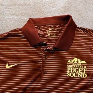 Nike University of Puget Sound Polo Shirt with Performance Fabric